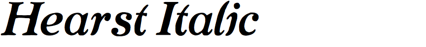 Hearst Italic