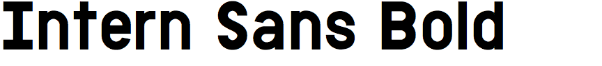 Intern Sans Bold