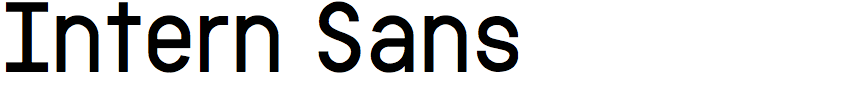 Intern Sans