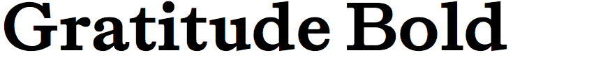 Gratitude Bold