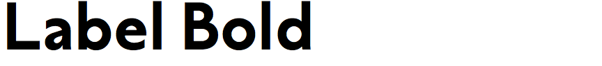 Label Bold