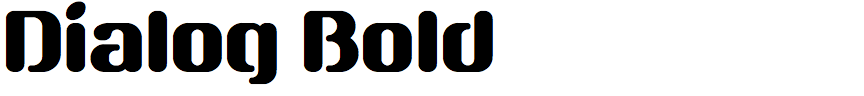 Dialog Bold