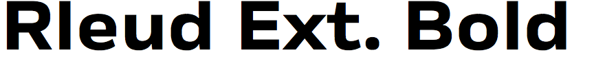 Rleud Extended Bold