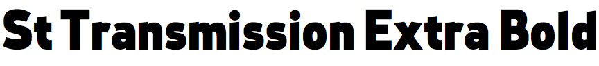 St Transmission Extra Bold