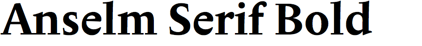 Anselm Serif Bold