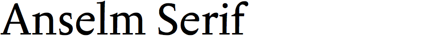 Anselm Serif