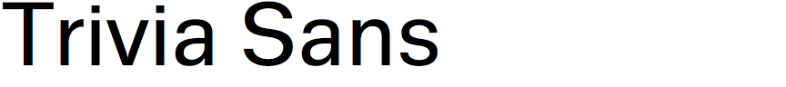 Trivia Sans