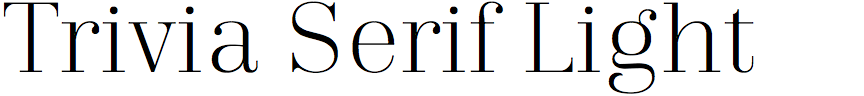 Trivia Serif Light
