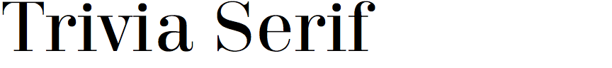 Trivia Serif