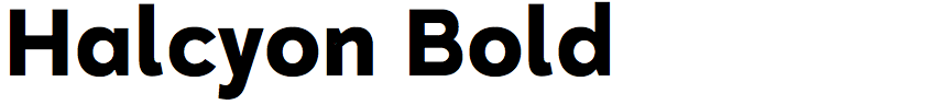 Halcyon Bold