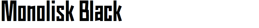 Monolisk Black
