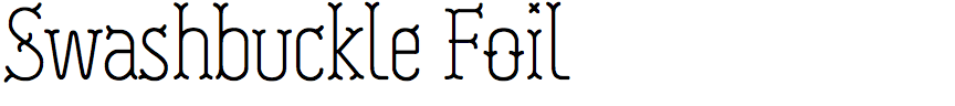 Swashbuckle Foil