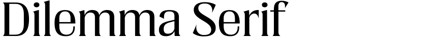 Dilemma Serif