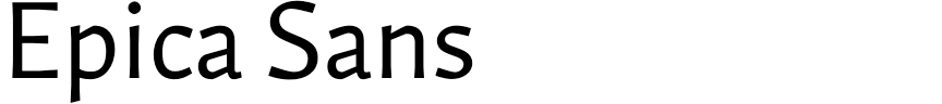 Epica Sans