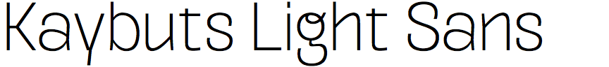 Kaybuts Light Sans