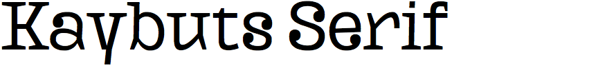 Kaybuts Serif