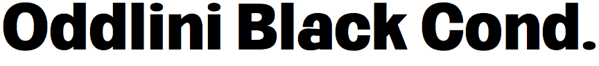 Oddlini Black Condensed