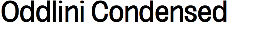 Oddlini Condensed