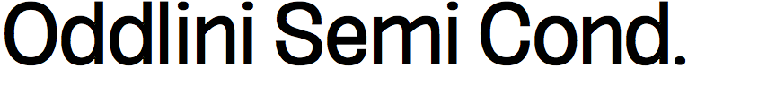 Oddlini Semi Condensed