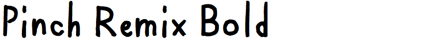 Pinch Remix Bold