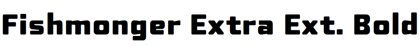 Fishmonger Extra Extended Bold