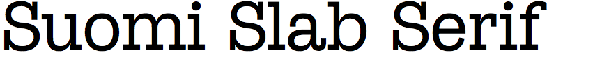 Suomi Slab Serif