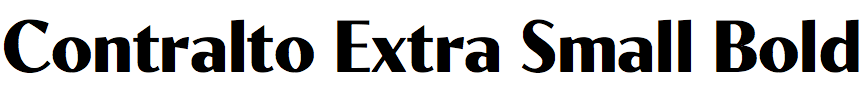 Contralto Extra Small Bold