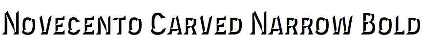 Novecento Carved Narrow Bold