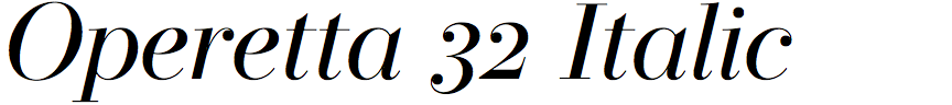 Operetta 32 Italic