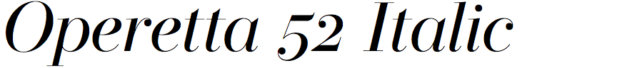 Operetta 52 Italic