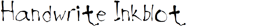 Handwrite Inkblot