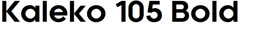 Kaleko 105 Bold