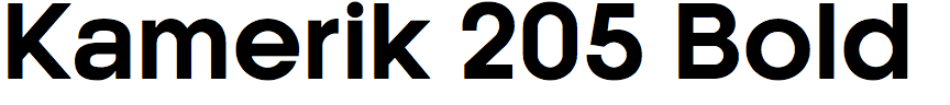 Kamerik 205 Bold