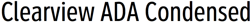 Clearview ADA Condensed