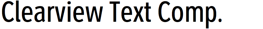 Clearview Text Compressed