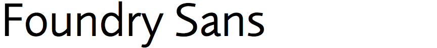 Foundry Sans