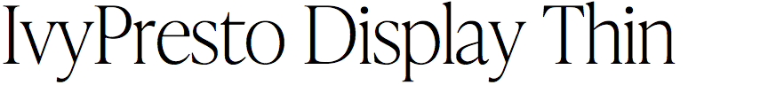 IvyPresto Display Thin