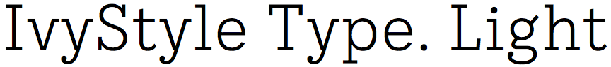 IvyStyle Typewriter Light