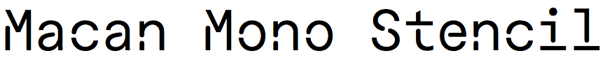Macan Mono Stencil
