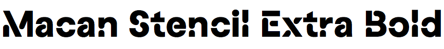 Macan Stencil Extra Bold