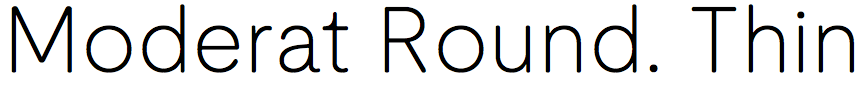 Moderat Rounded Thin