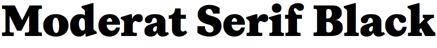 Moderat Serif Black