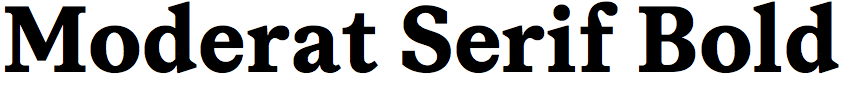 Moderat Serif Bold