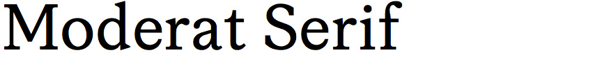 Moderat Serif