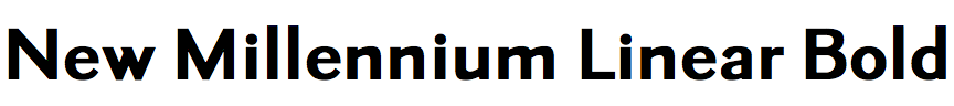 New Millennium Linear Bold