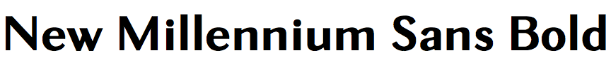 New Millennium Sans Bold