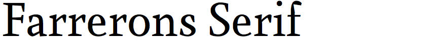 Farrerons Serif