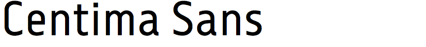 Centima Sans