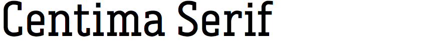 Centima Serif