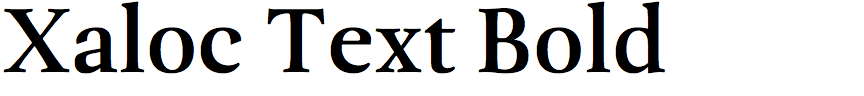 Xaloc Text Bold